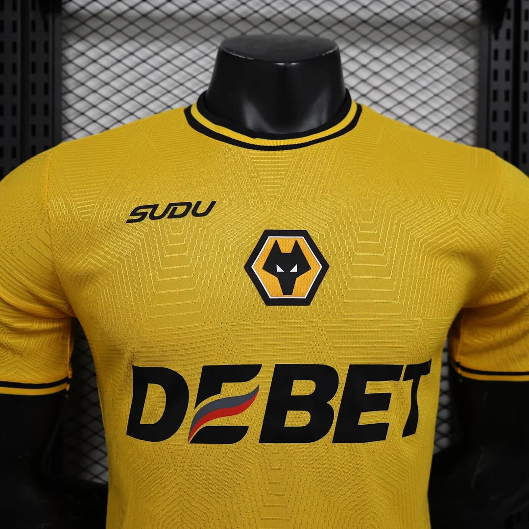 2024/2025 Player Version Wolverhampton Wanderers Home Football Shirt