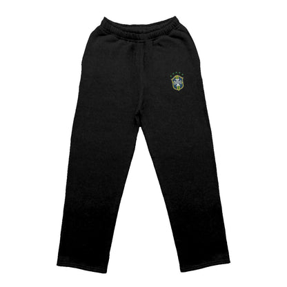 Brazil Football Sweats (Baggy) - Black