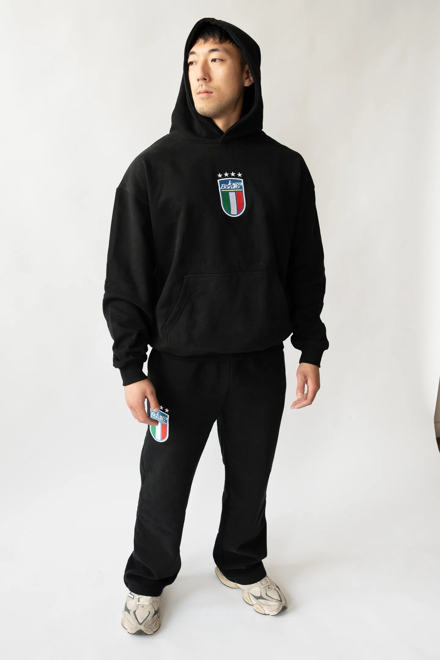 Italy Essentials Hoodie - Black