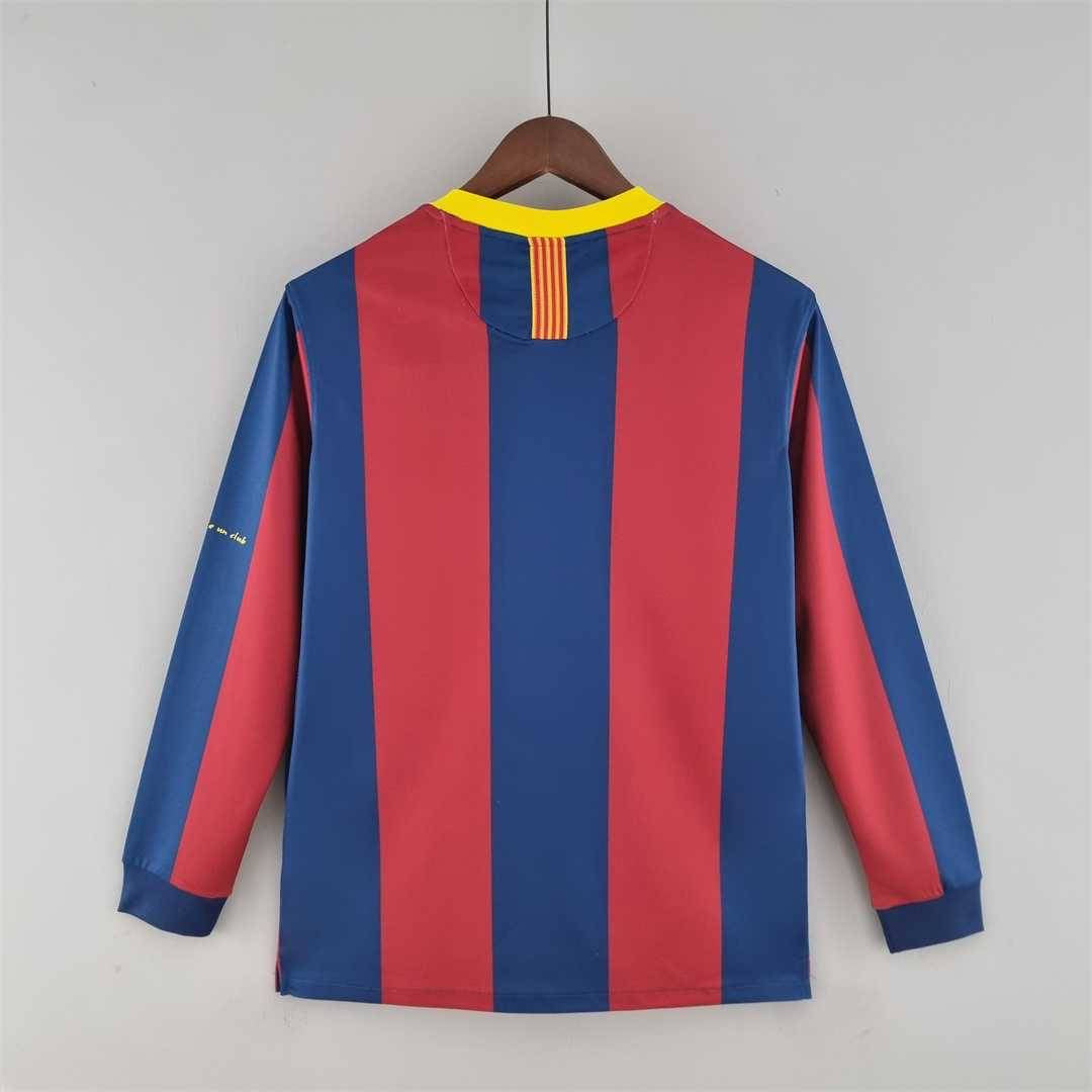 Barcelona 2010-2011 Long Sleeve Home Kit