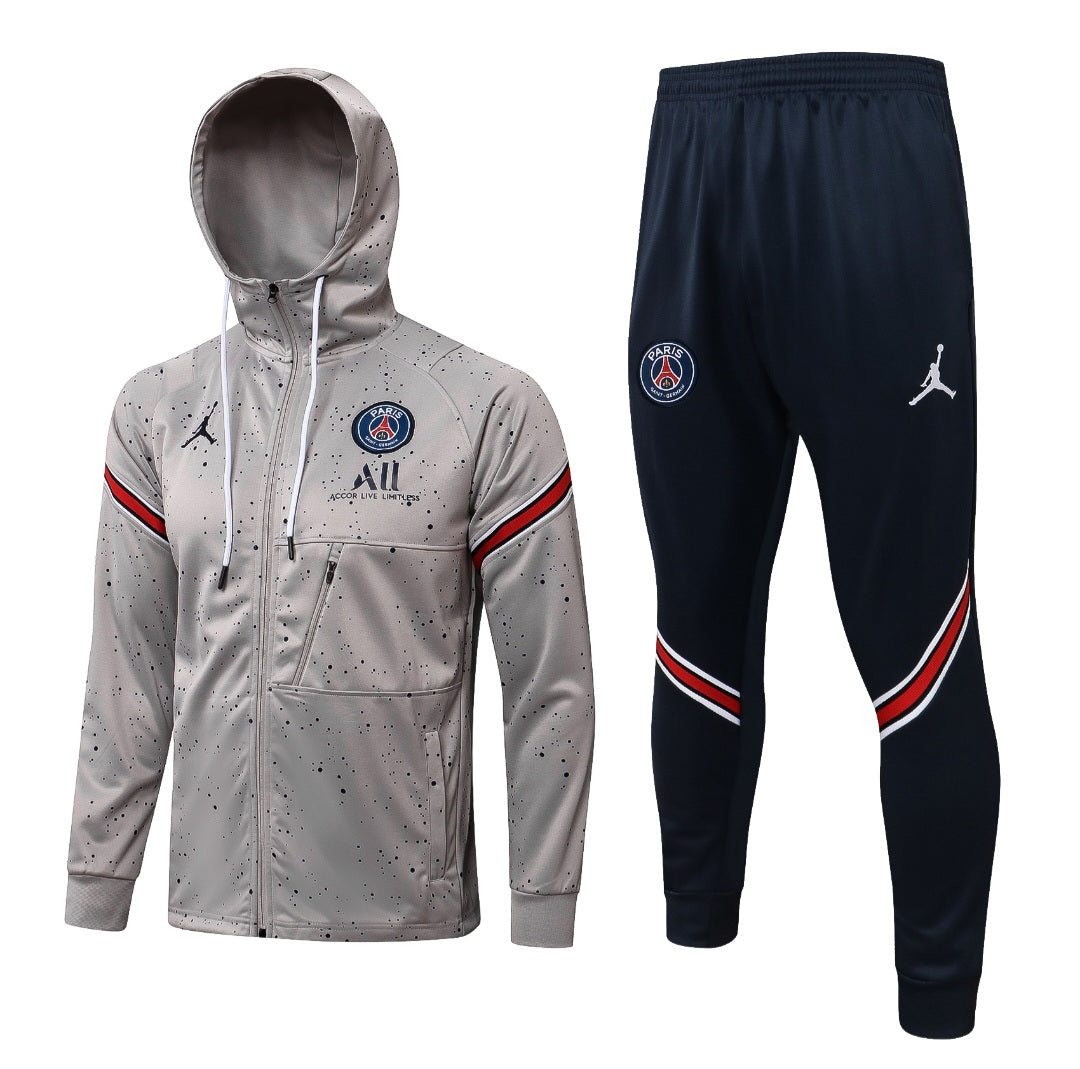 Paris Saint Germain Gray and Blue Tracksuit