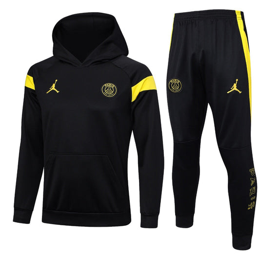 Paris Saint Germain Black and Yellow Tracksuit