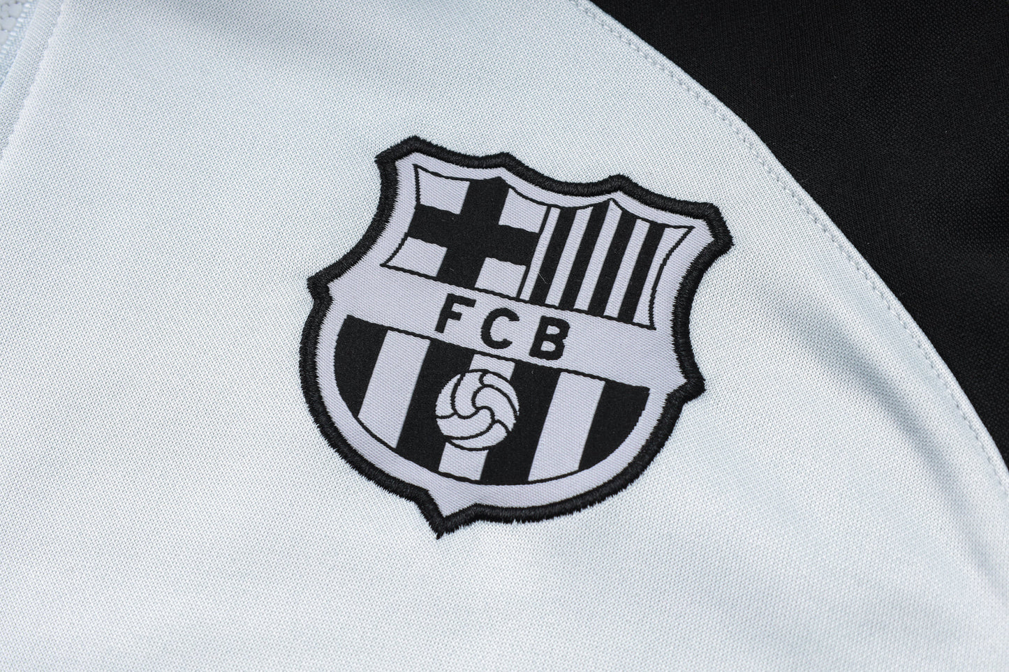 FC Barcelona White and Black Tracksuit