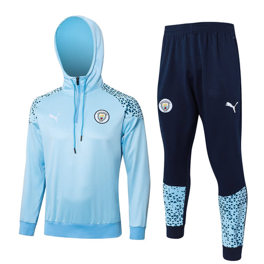 Manchester City Light Blue and Dark Blue Tracksuit