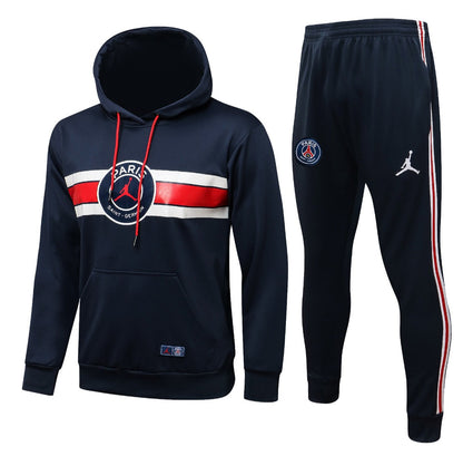 Paris Saint Germain Dark Blue and Red x White Tracksuit