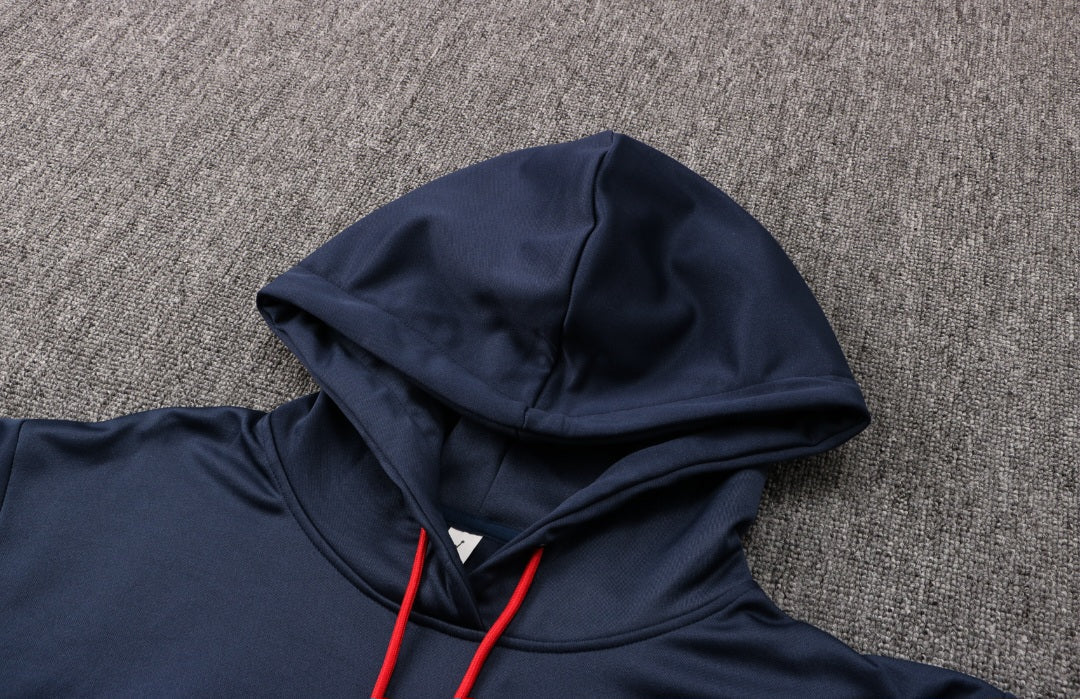 Paris Saint Germain Dark Blue and Red x White Tracksuit