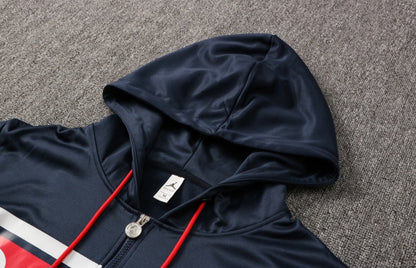 Paris Saint Germain Dark Blue and Red Tracksuit