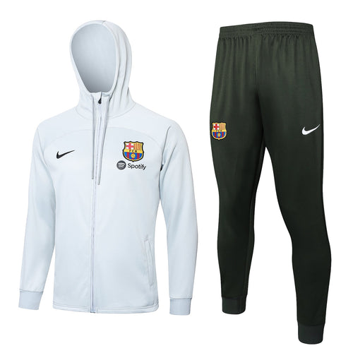 FC Barcelona White and Dark Green Tracksuit