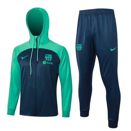 FC Barcelona Teal Green and Dark Blue Tracksuit