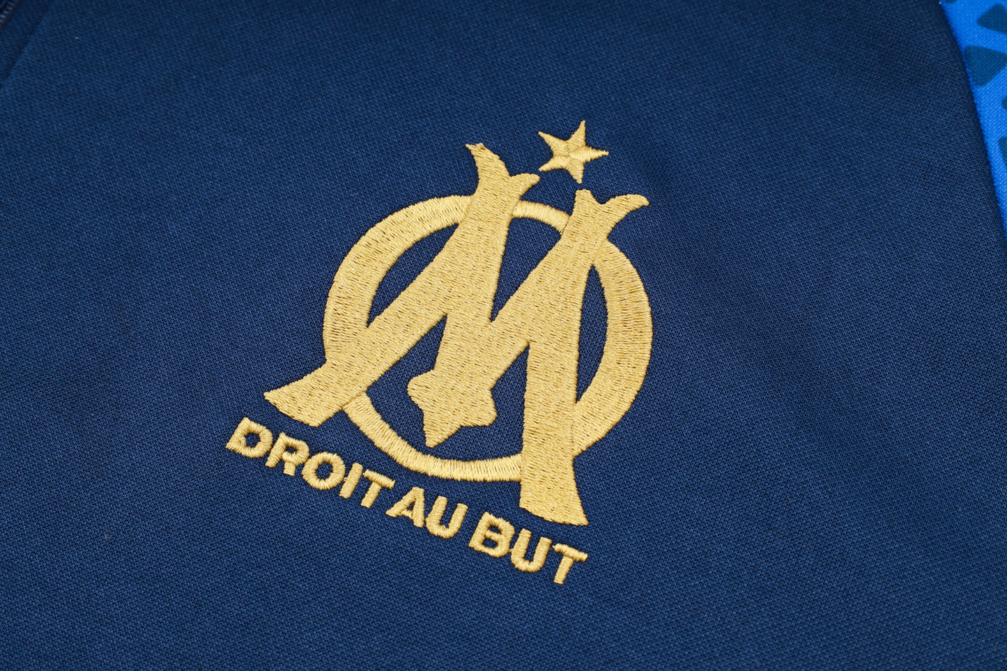 Olympique de Marseille Dark Blue and Gold Tracksuit