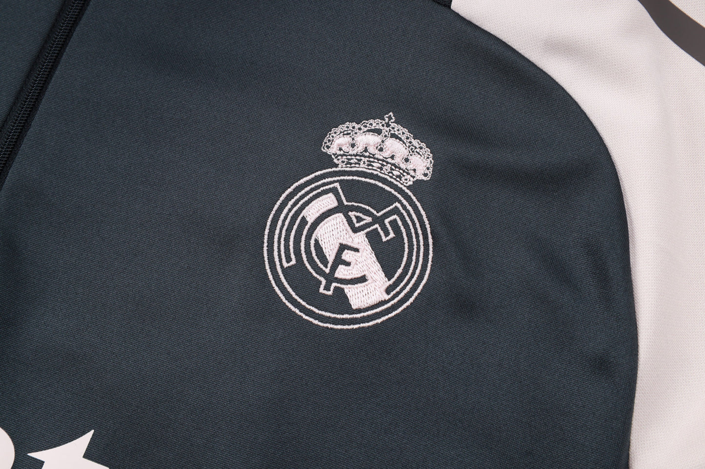 Real Madrid Dark Blue And White Tracksuit