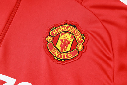 Manchester United Black and Red Tracksuit II