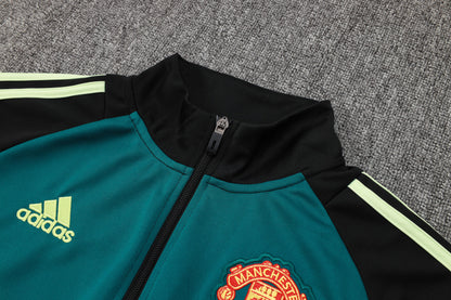 Manchester United Black and Dark Green Tracksuit