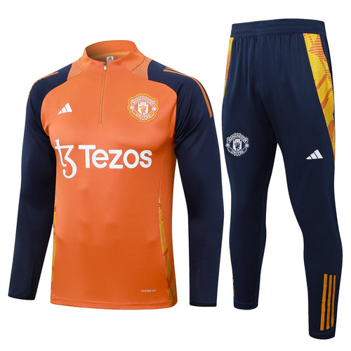 Manchester United Dark Blue and Orange Tracksuit