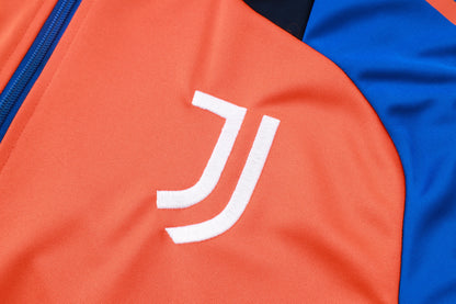 Juventus Dark Blue and Orange Tracksuit