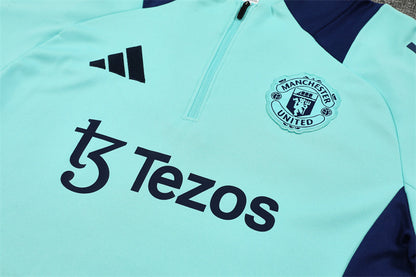 Manchester United Blue and Mint Tracksuit