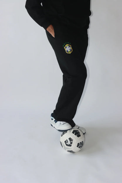 Brazil Football Sweats (Baggy) - Black