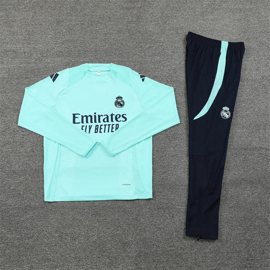 Real Madrid Dark Blue and Mint Tracksuit