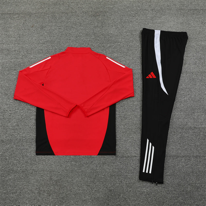 Manchester United Black and Red Tracksuit II