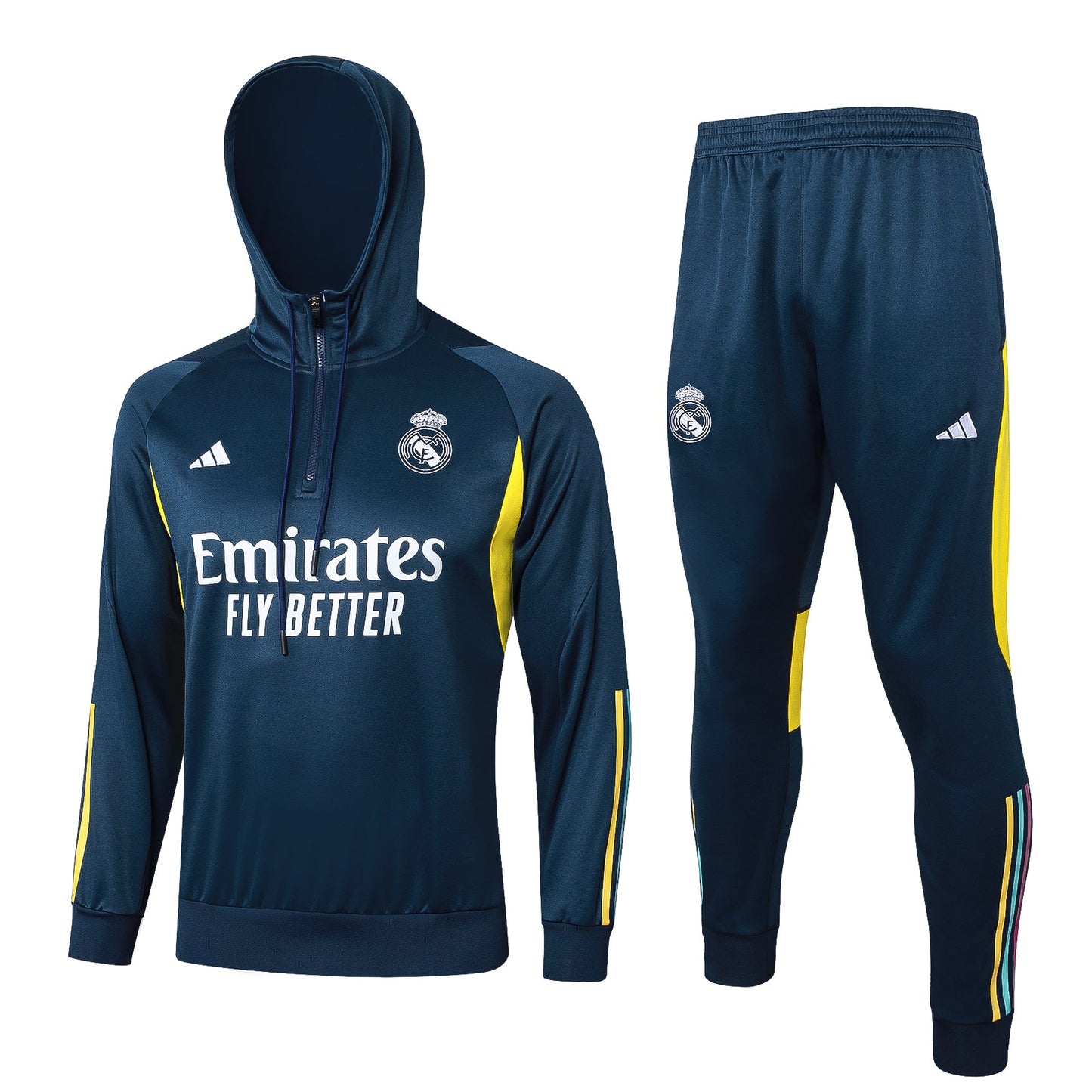 Real Madrid Dark Blue and Yellow Tracksuit