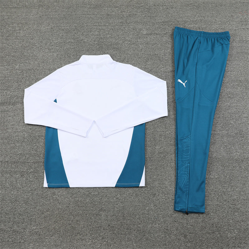 Olympique de Marseille Blue and White Tracksuit