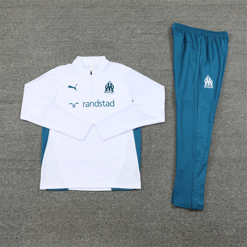 Olympique de Marseille Blue and White Tracksuit