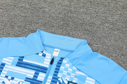 Olympique de Marseille Blue and Light Blue Tracksuit