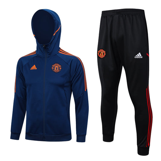 Manchester United Black and Dark Blue Tracksuit