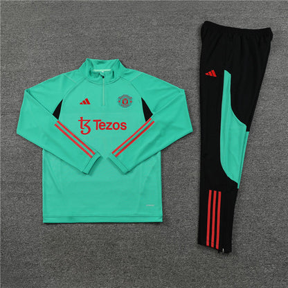 Manchester United Black and Mint Tracksuit