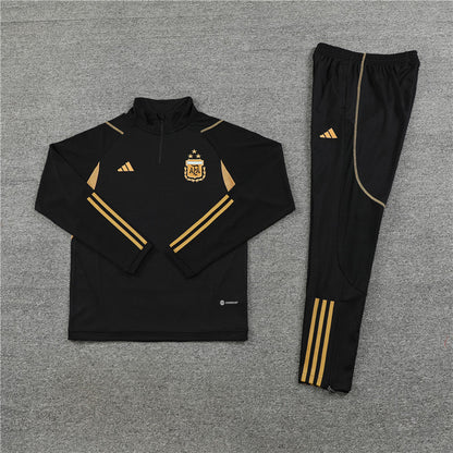 Argentina Black and Gold Tracksuit