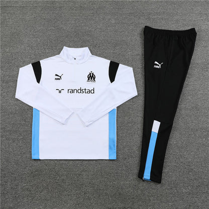 Olympique de Marseille Black and White Tracksuit