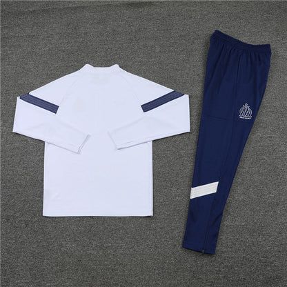 Olympique de Marseille Blue and White Tracksuit