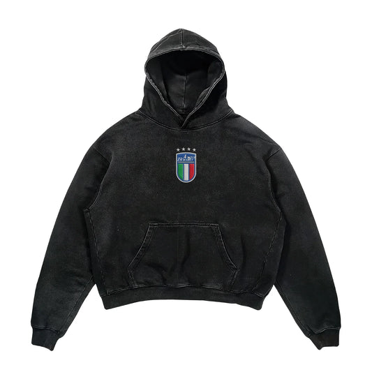 Italy Essentials Hoodie - Black