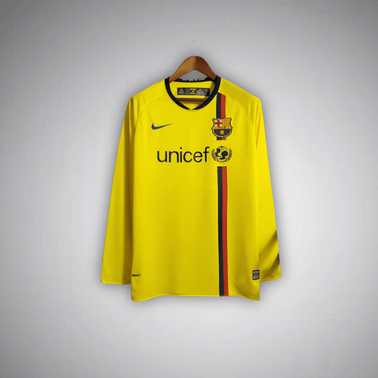 08/09 FC Barcelona Away Long Sleeve Kit
